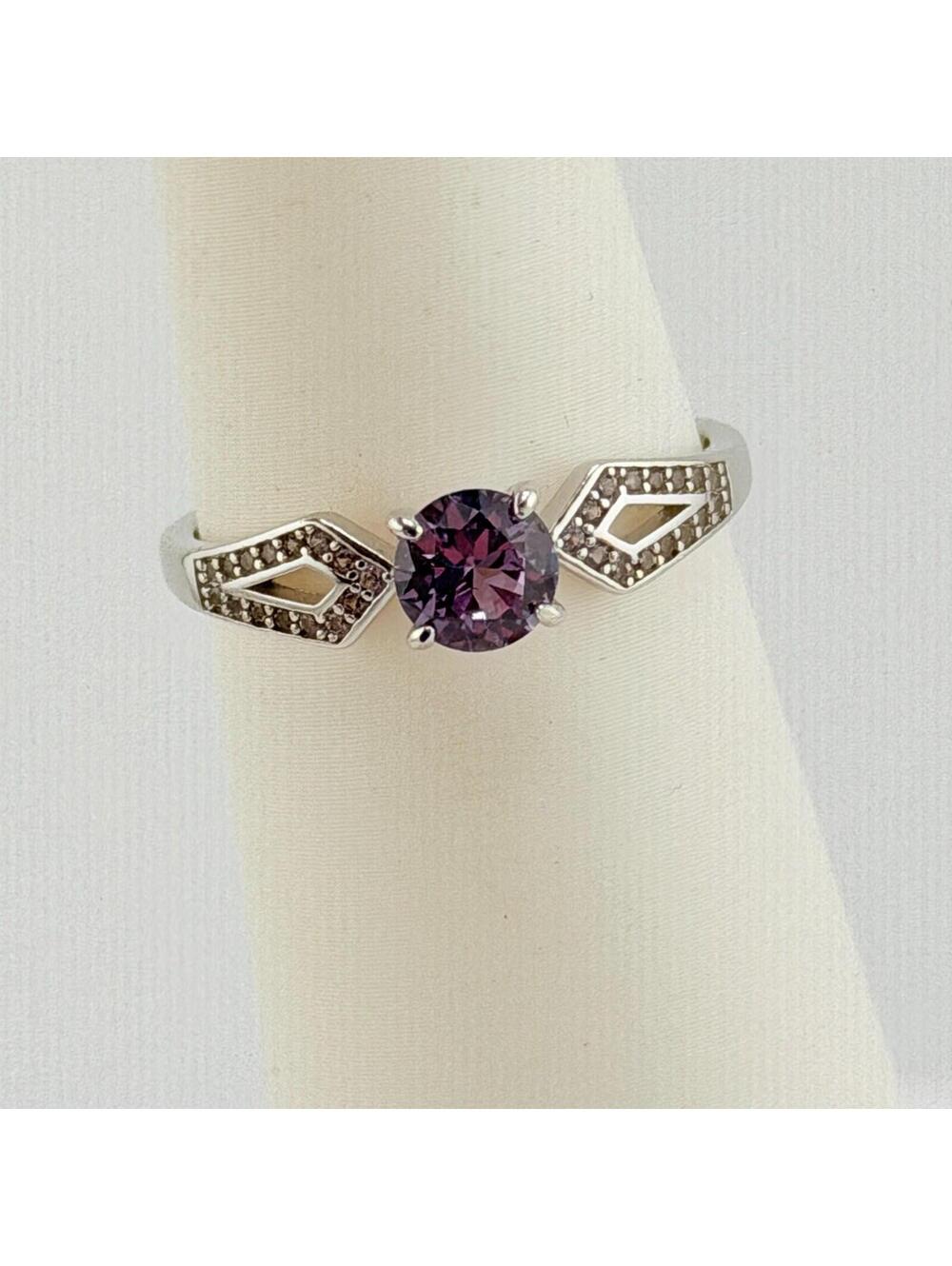 Ryze Party Ring Sz 11 Purple on .925 Sterling Silver